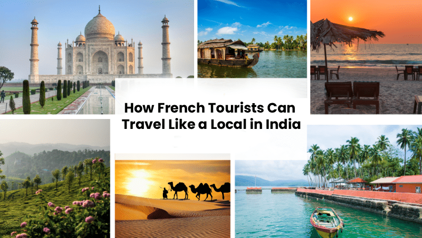 ultural trip taxi in India for French tourists in local market