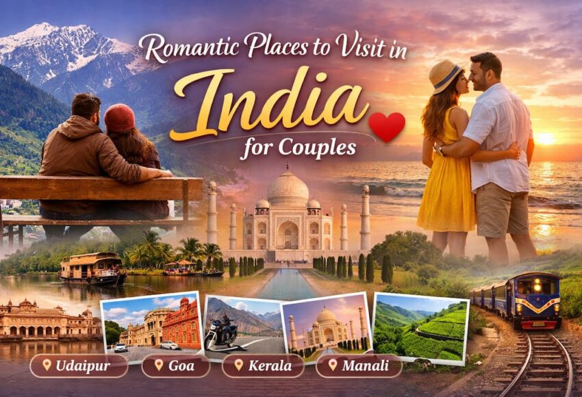 Romantic Places to Visit in India for Couples