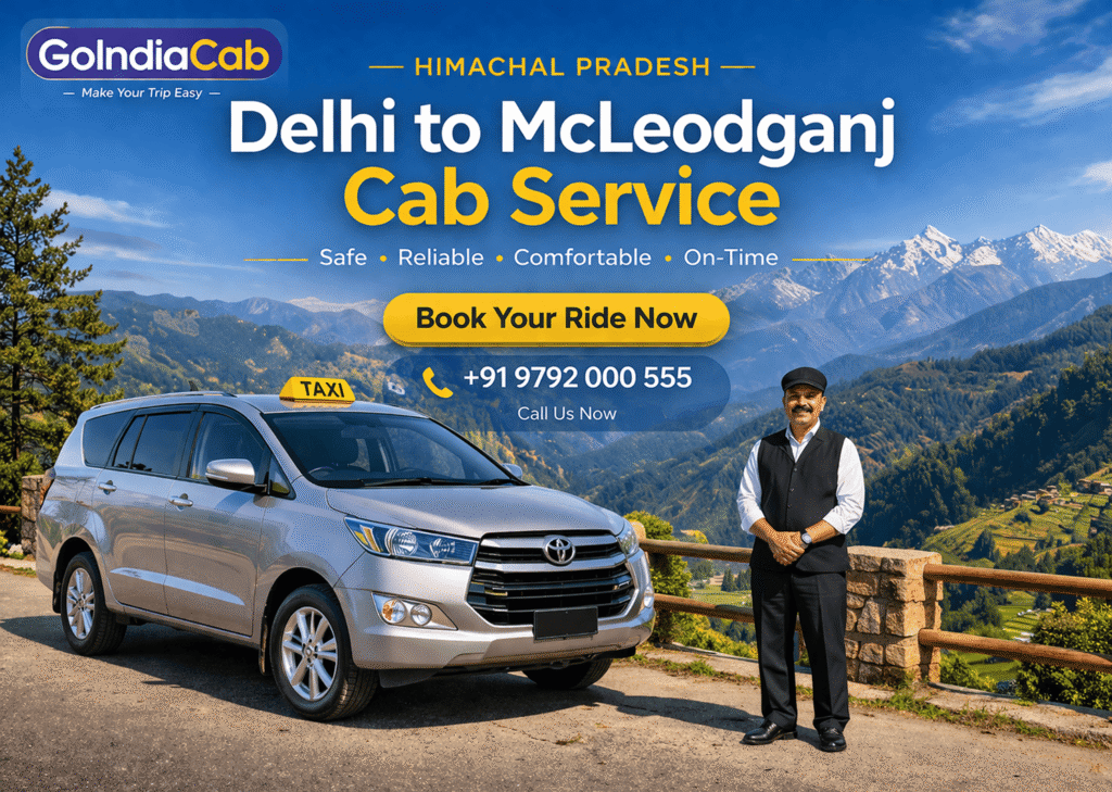 Delhi to McLeodganj Cab Service